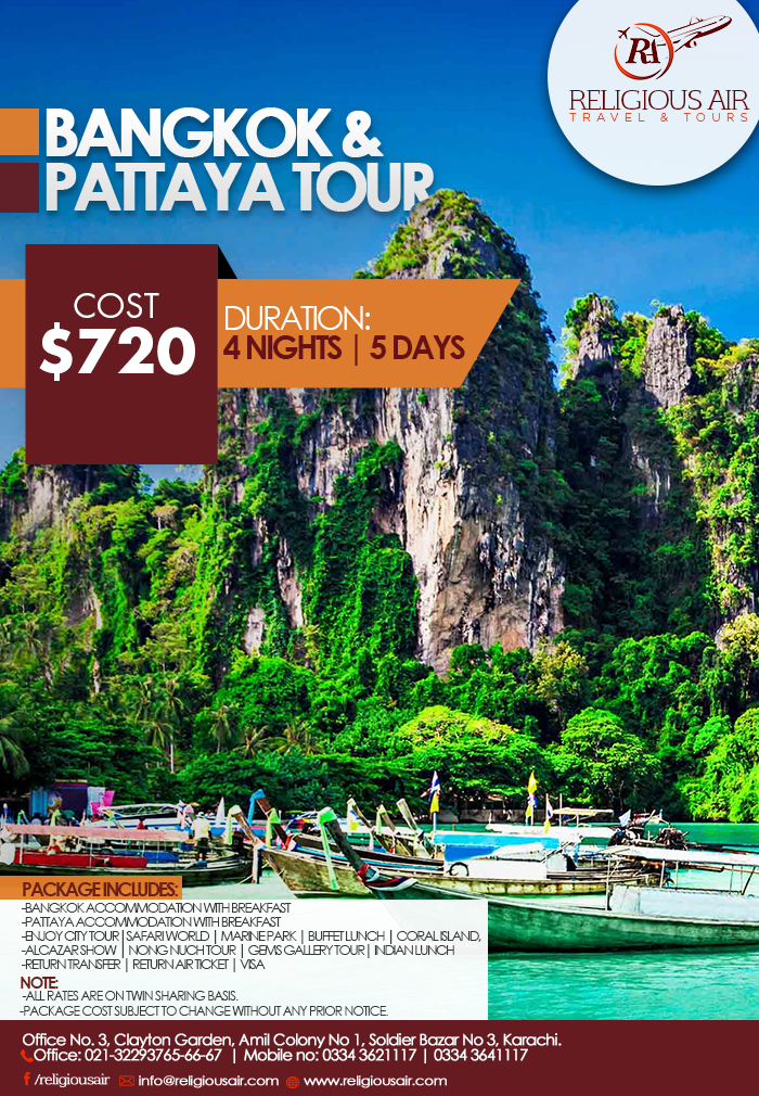 Bangkok & Pattaya Tour | Religious Air